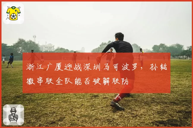 浙江广厦迎战深圳马可波罗，孙铭徽串联全队能否破解联防